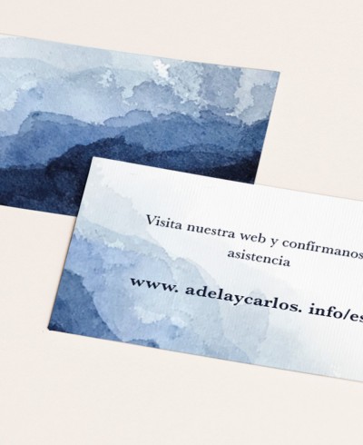Cartes Web de contact pour mariages collection maritime