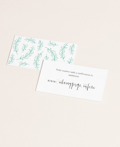 Tarjeta web para bodas colección polaroid