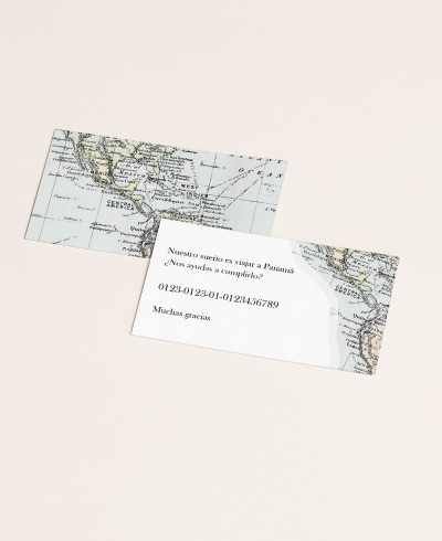 Mapa temático da coleção do cartão da lista de casamento